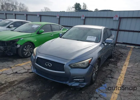 2017 Infiniti Q50 3.0T Premium z USA, uszkodzony, nr VIN JN1EV7AP1HM738487
